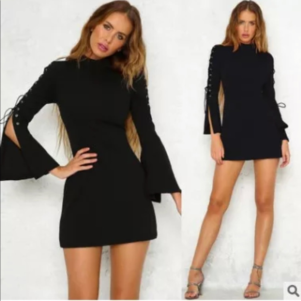Sexy sleeve bodycon dress (black & wine red)